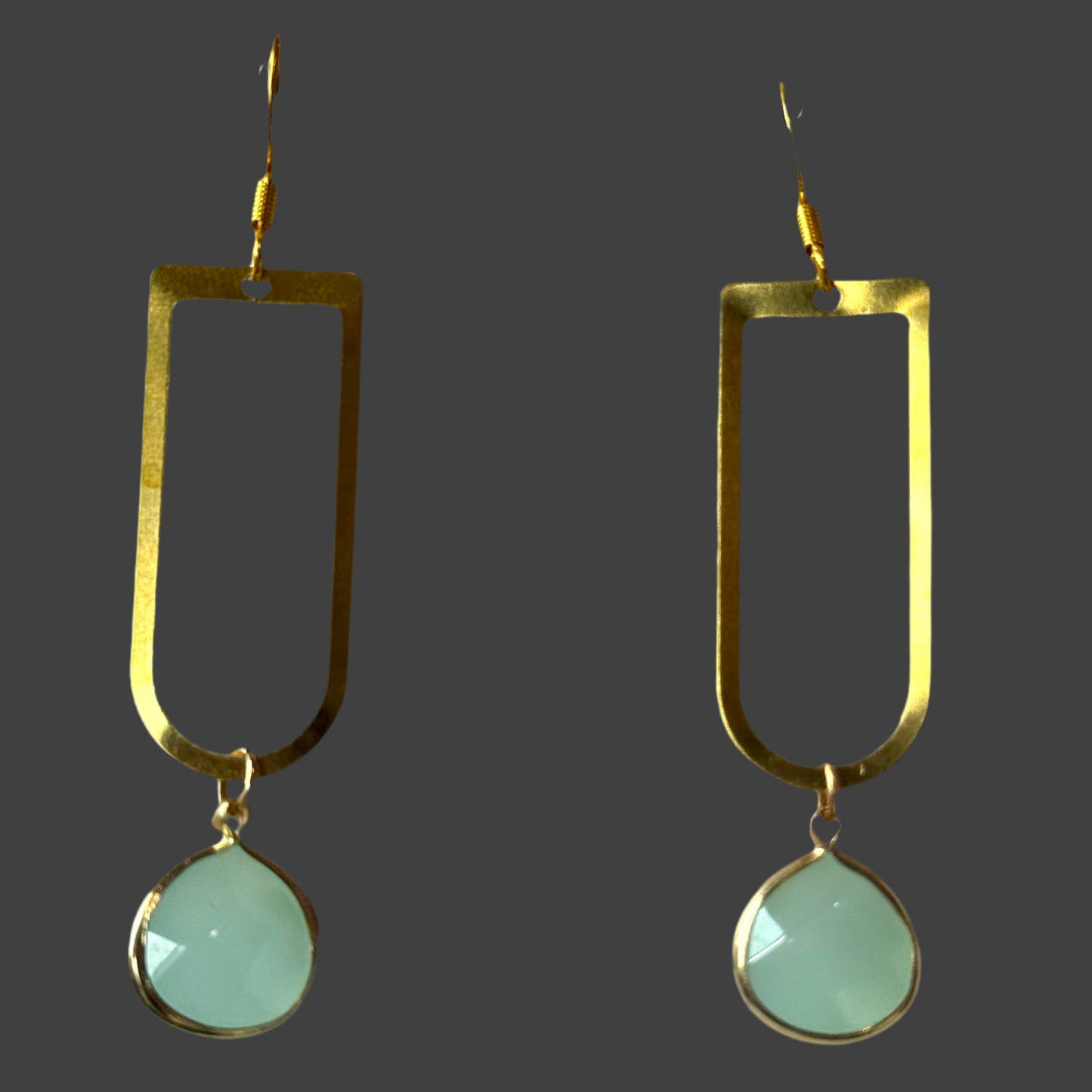 Fluorite Rose Cut Squoval- Gold