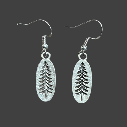 Tree Charms Oval- Silver