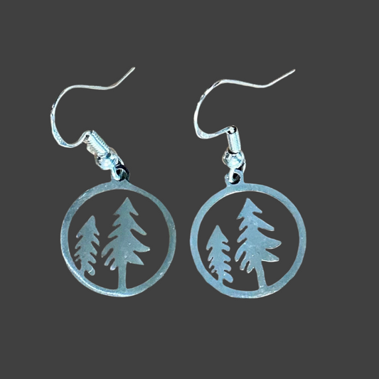 Tree Charms Circle- Silver